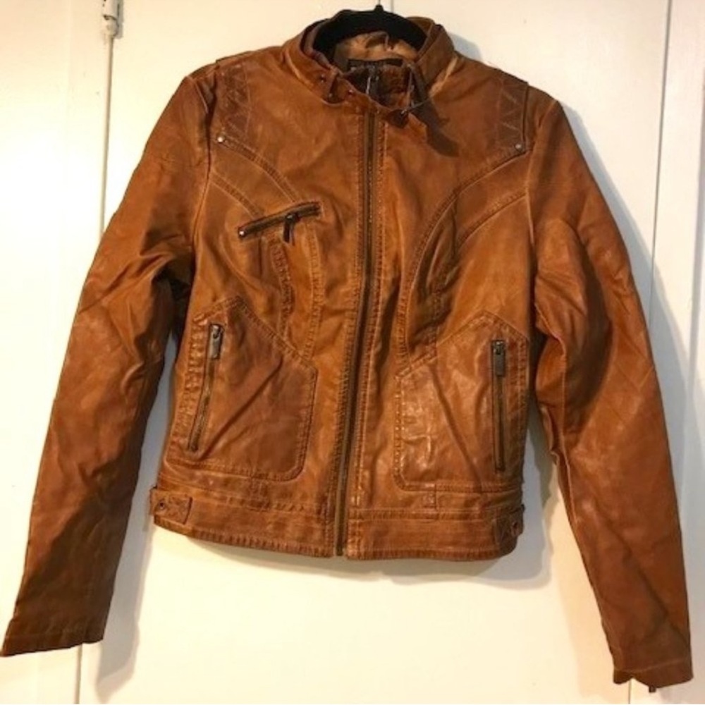 UO vintage leather jacket.
